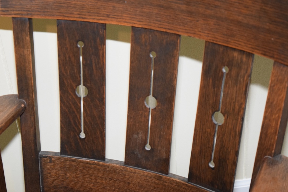 Antique Mission Style Oak Rocker