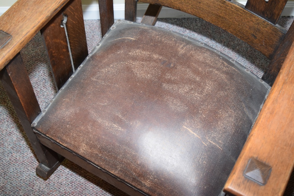 Antique Mission Style Oak Rocker