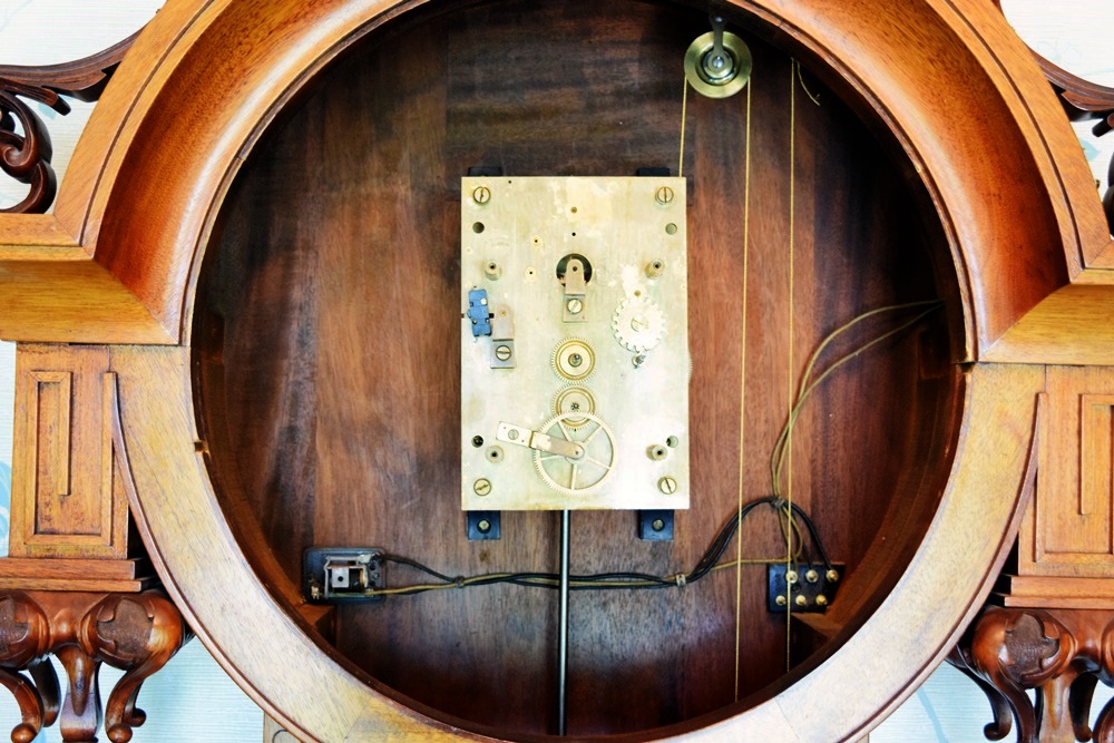 E. Howard Astronomical Regulator #44 Clock in Carved Walnut Case