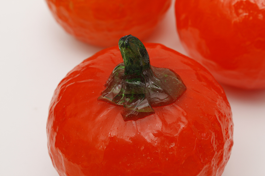 Group of Decorative Glass Fruit