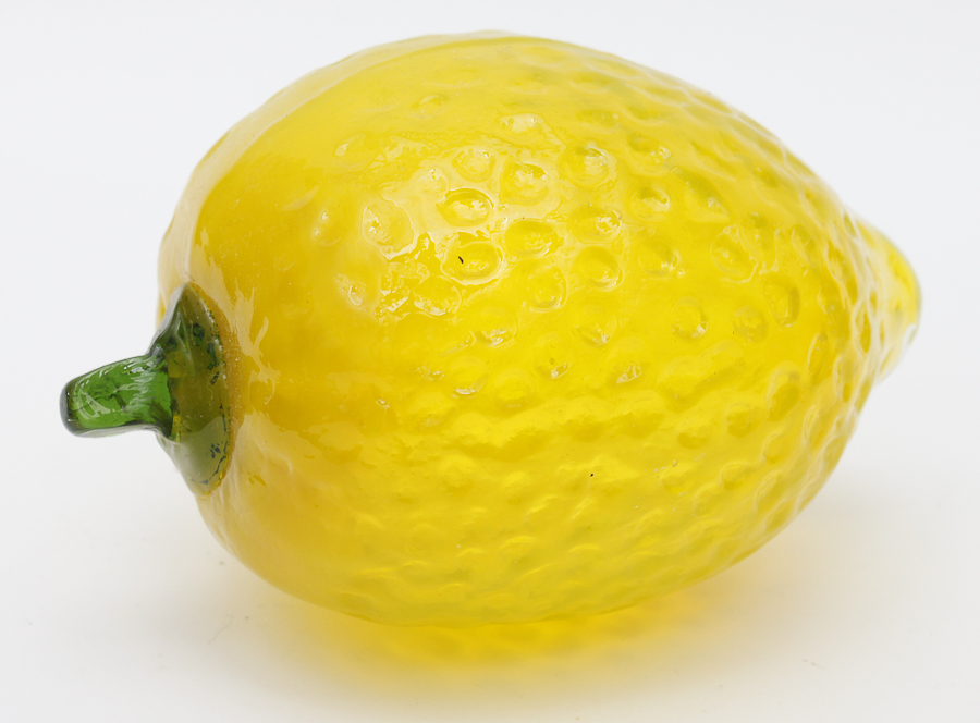 Group of Decorative Glass Fruit