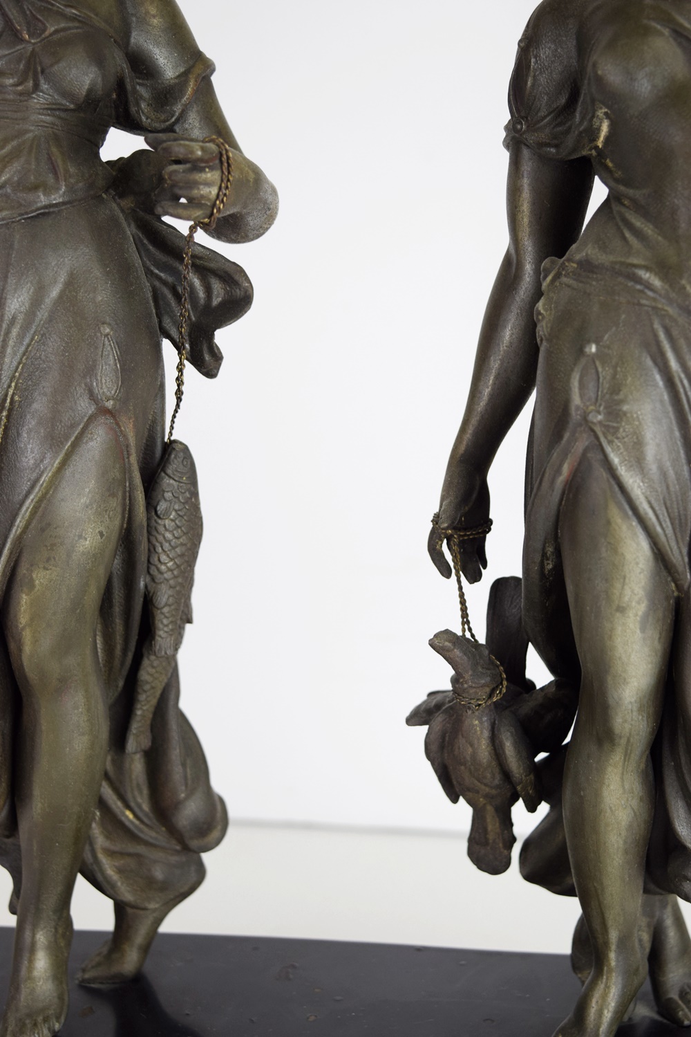 Ansonia "Fisher & Hunter" Swing Arm Clock, Circa 1890