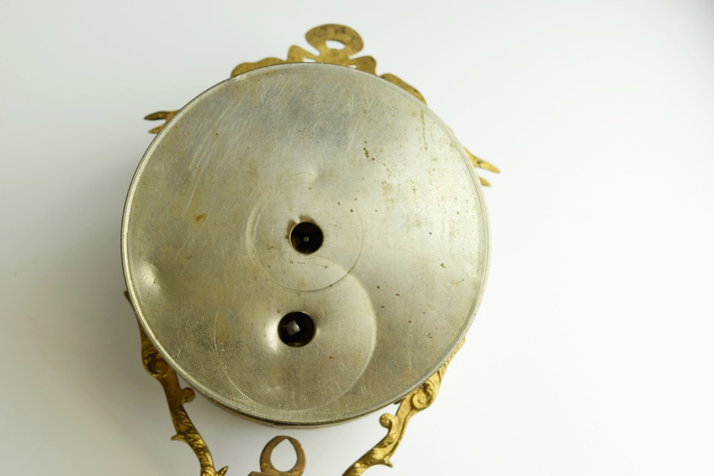 Ansonia "Fisher & Hunter" Swing Arm Clock, Circa 1890