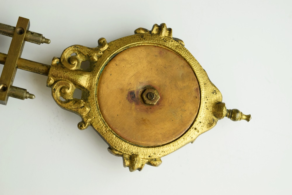 Ansonia "Fisher & Hunter" Swing Arm Clock, Circa 1890