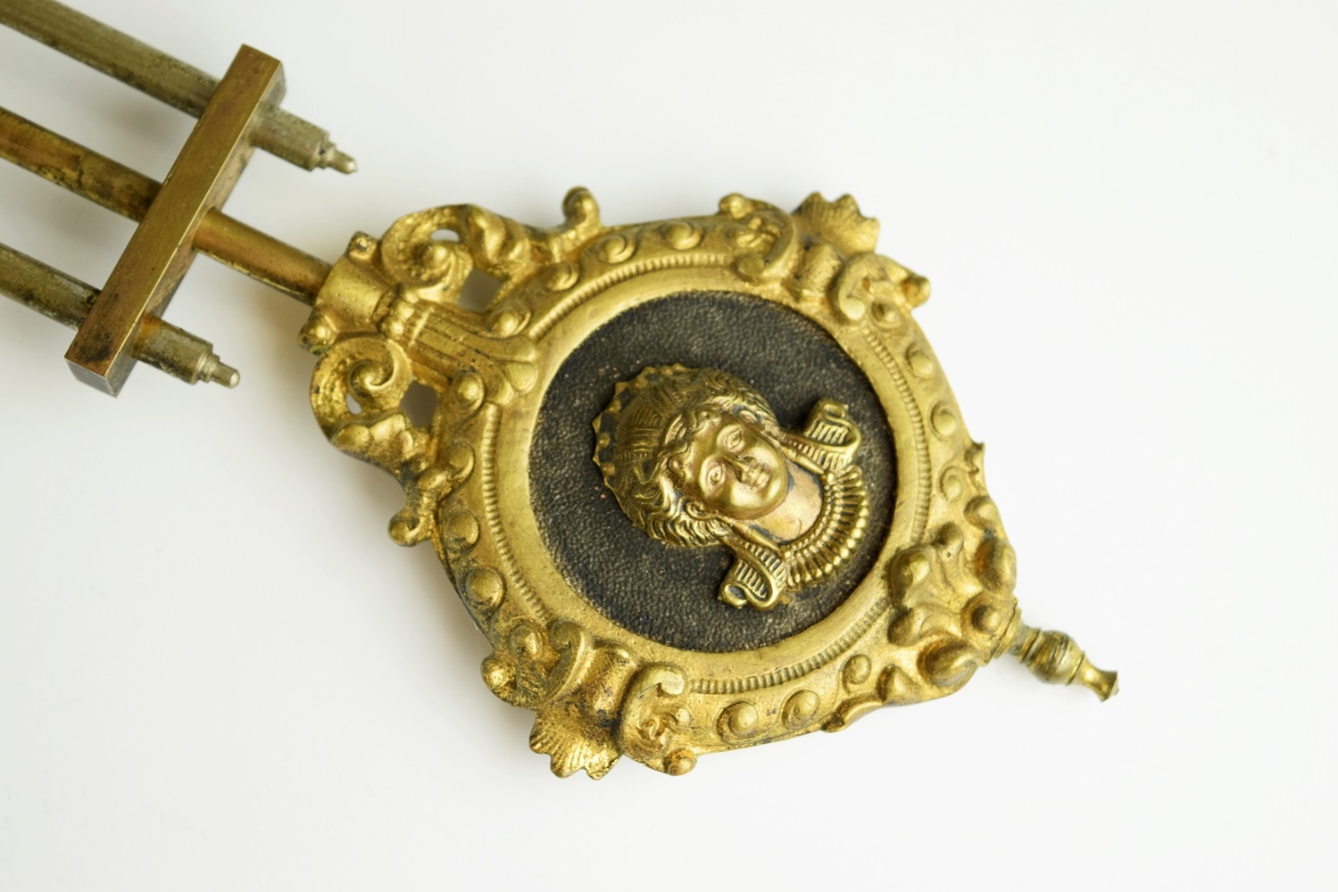 Ansonia "Fisher & Hunter" Swing Arm Clock, Circa 1890