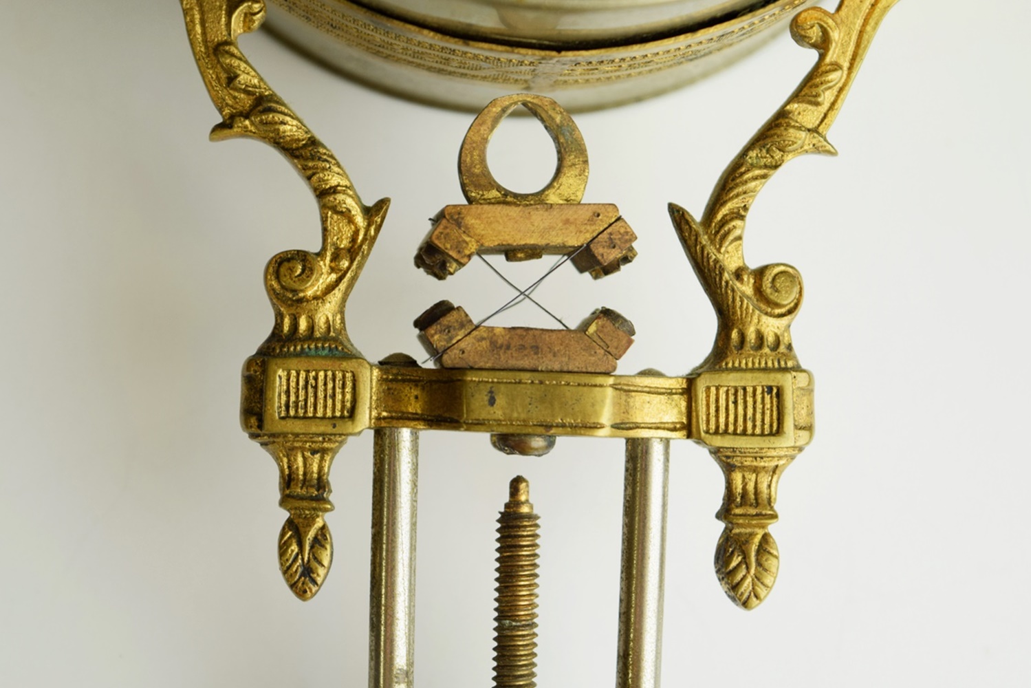 Ansonia "Fisher & Hunter" Swing Arm Clock, Circa 1890