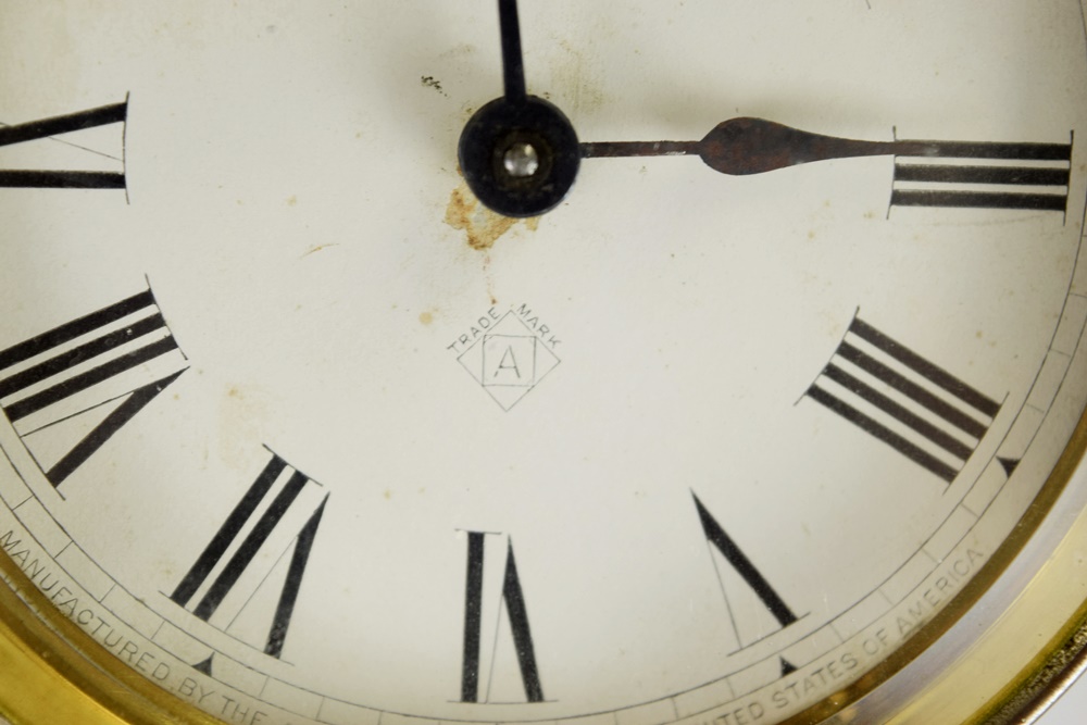 Ansonia "Fisher & Hunter" Swing Arm Clock, Circa 1890