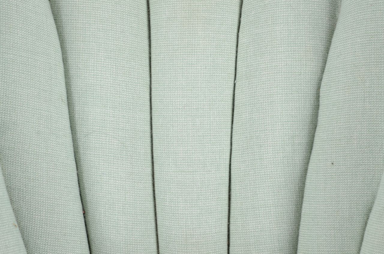 Upholstered Fan Back Occasional Chair