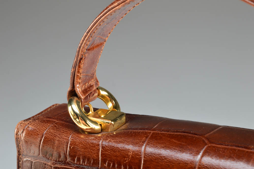 Antonio Scepi Crocodile Leather Hand Bag