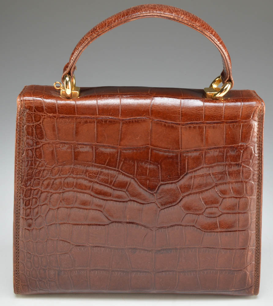 Antonio Scepi Crocodile Leather Hand Bag