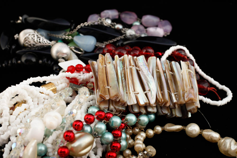 Large Lot of Beaded Jewelry