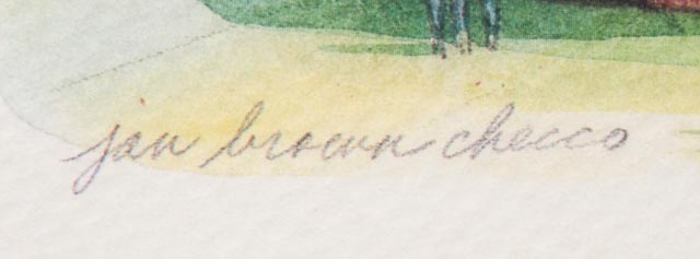 Jan Brown Checco "Riverfront" Signed L/E Photo Offset Lithograph