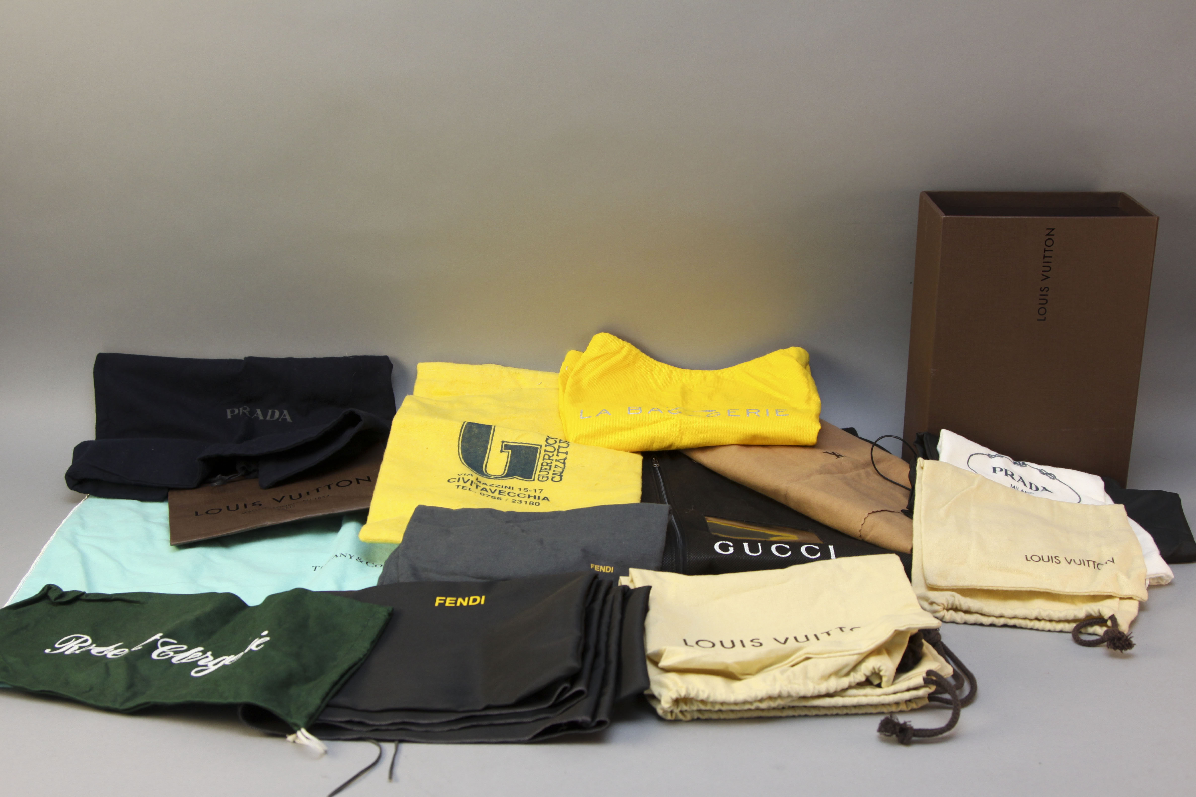 Grouping of Designer Dust Covers and Bags