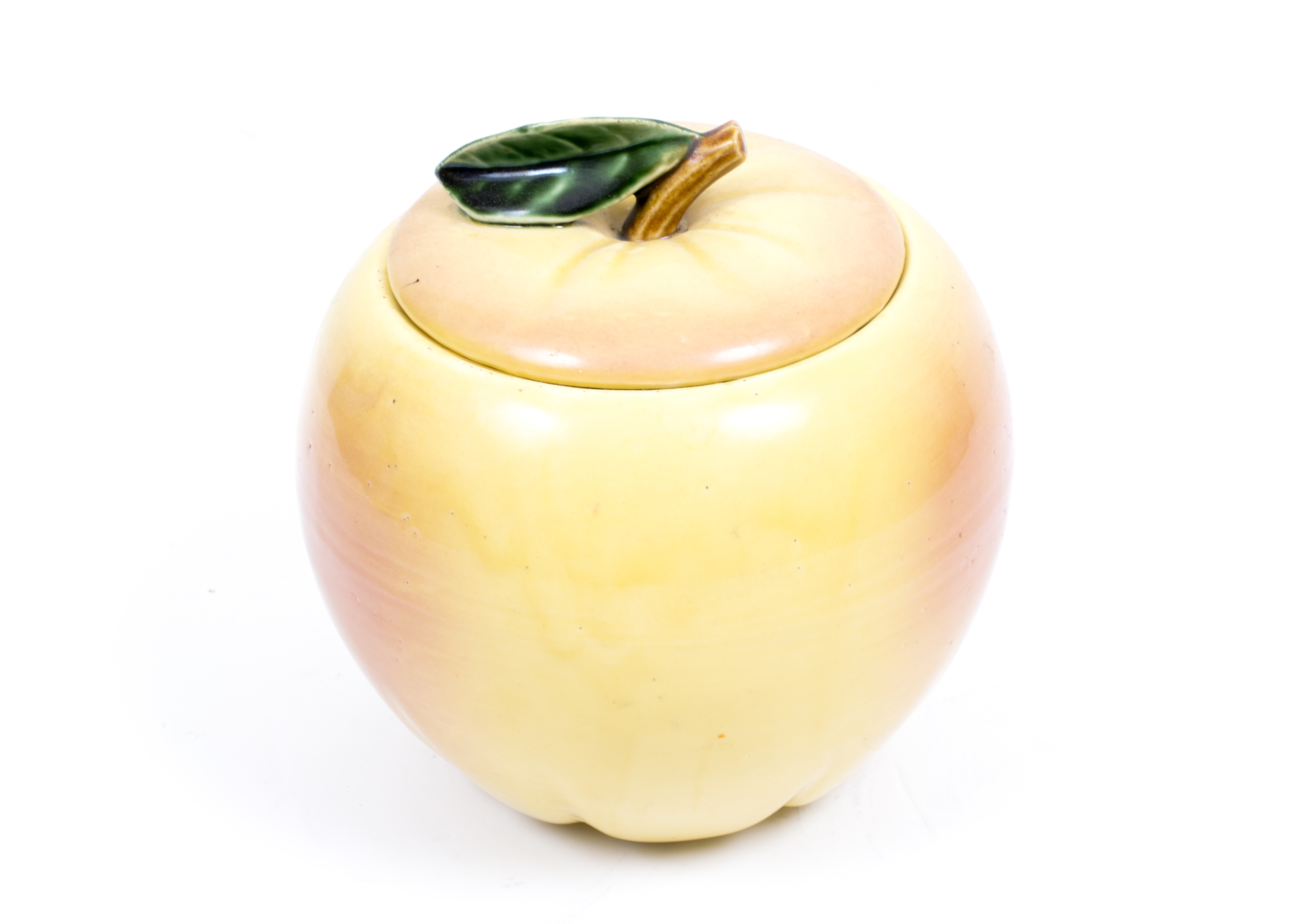 Peach Ceramic Cookie Jar