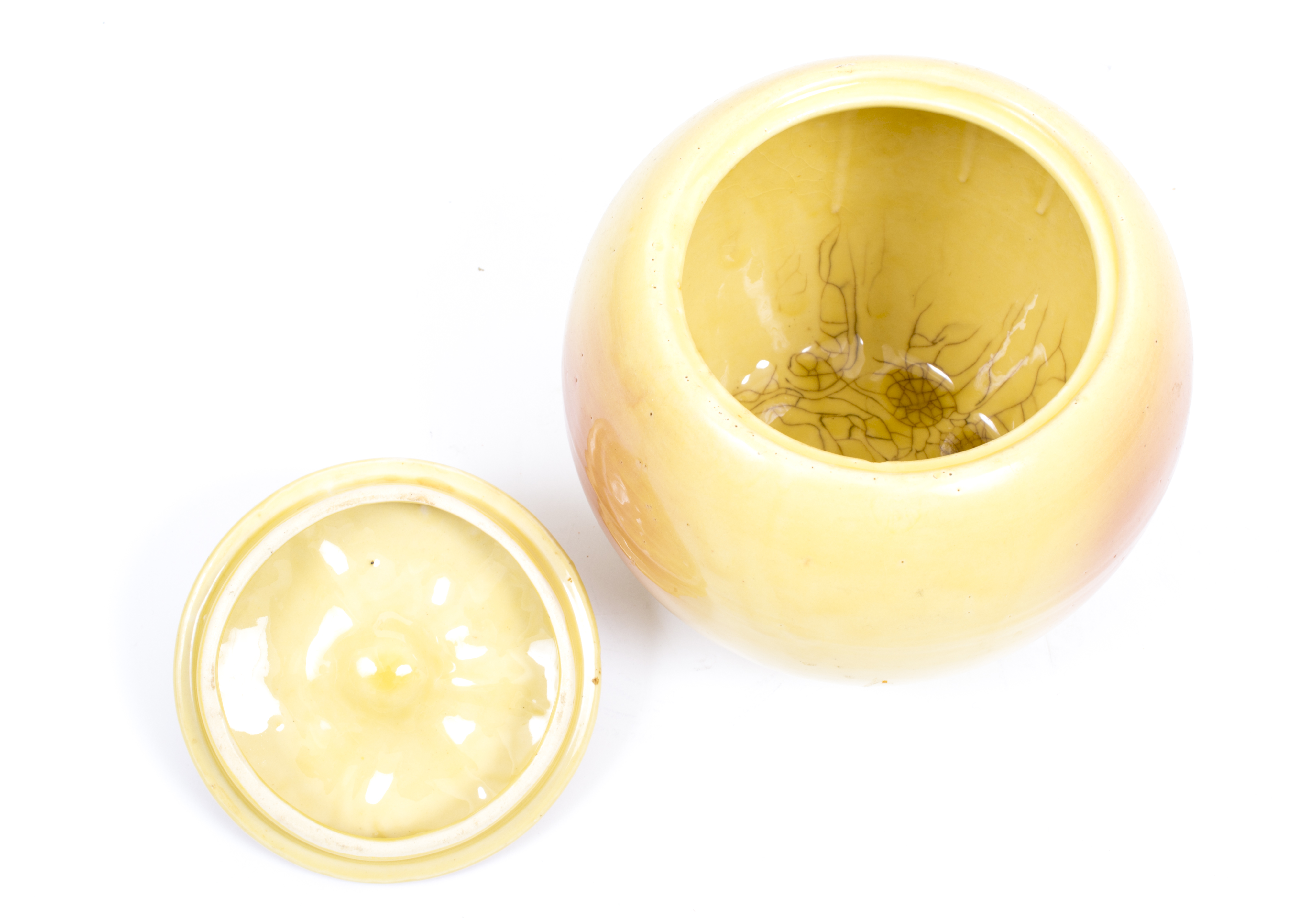 Peach Ceramic Cookie Jar