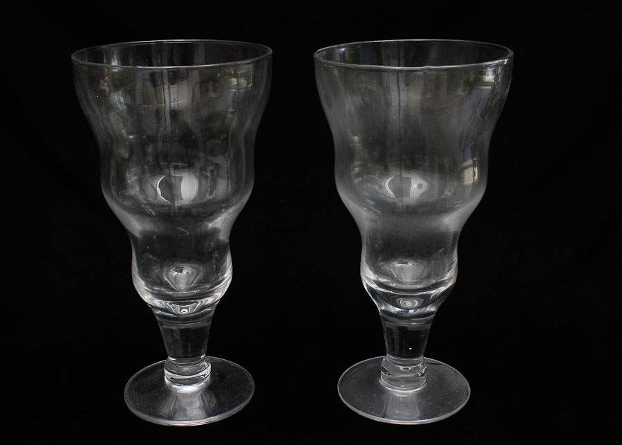 Glass Vase Pair