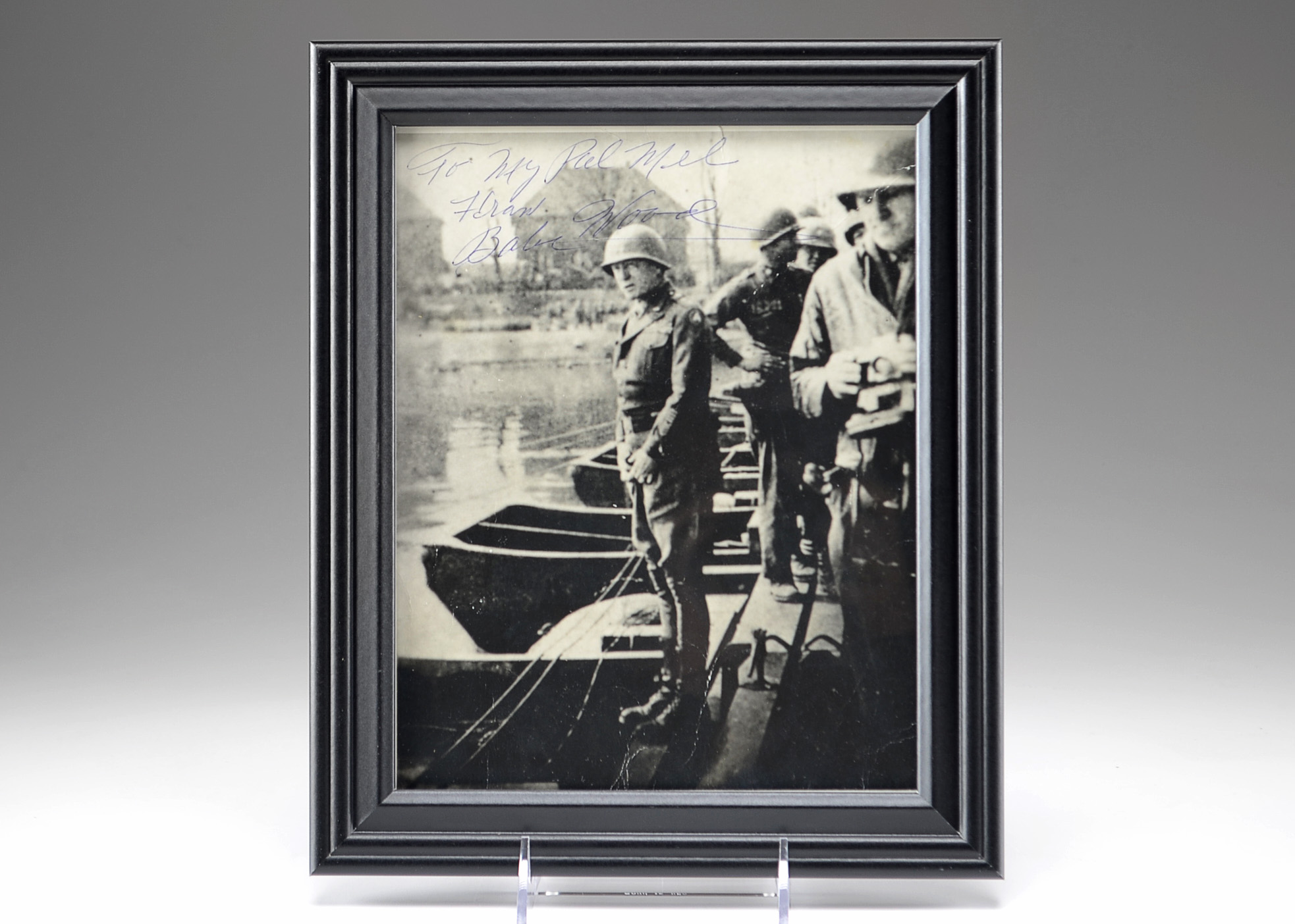 WWII General Patton Urinating in the Rhine Photographic Print