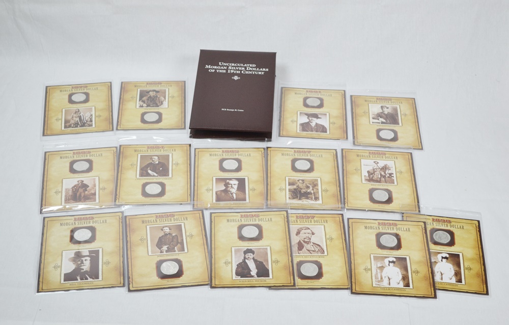 Uncirculated Morgan Silver Dollars Of The 19th Century Set