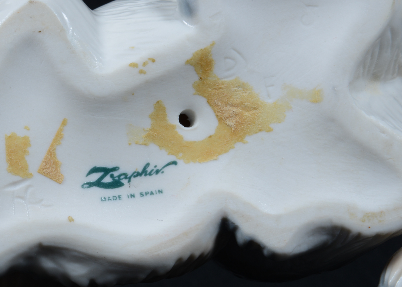 Ceramic Animal Figurines Raccoon and Cat