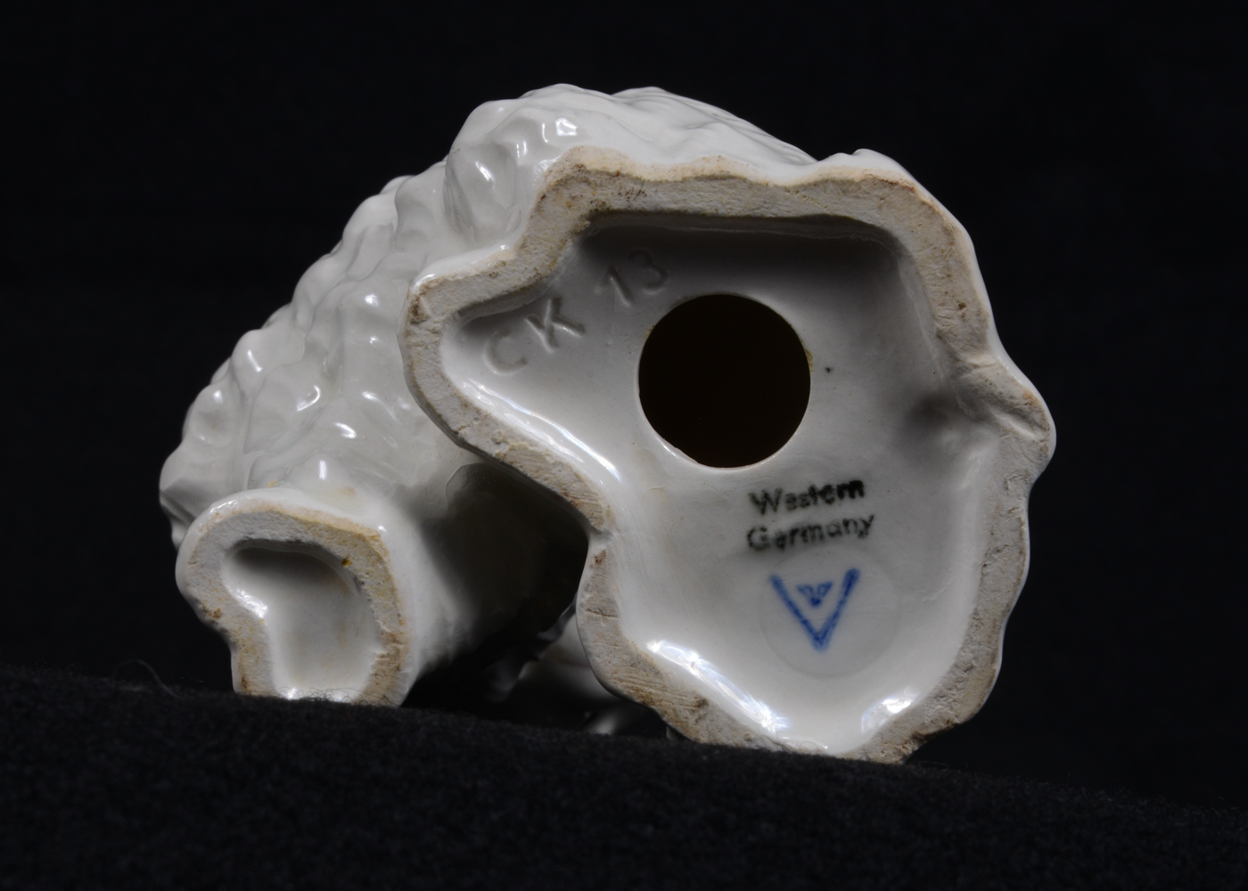 Ceramic Animal Figurines Raccoon and Cat