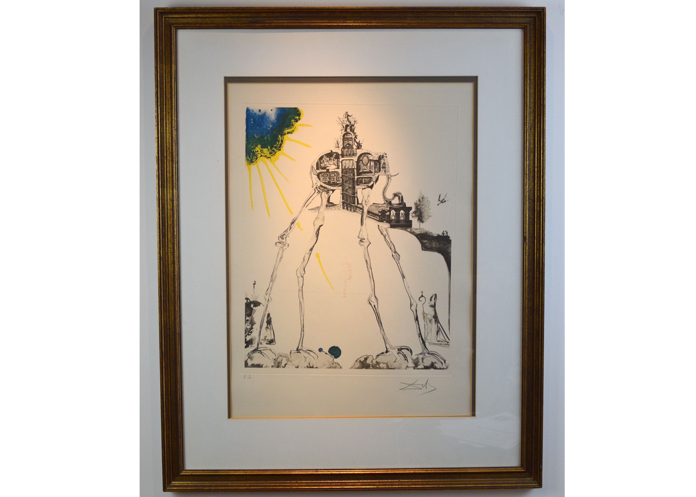 Salvador Dalí (1904-1989) 'Space Elephant' Signed Lithograph