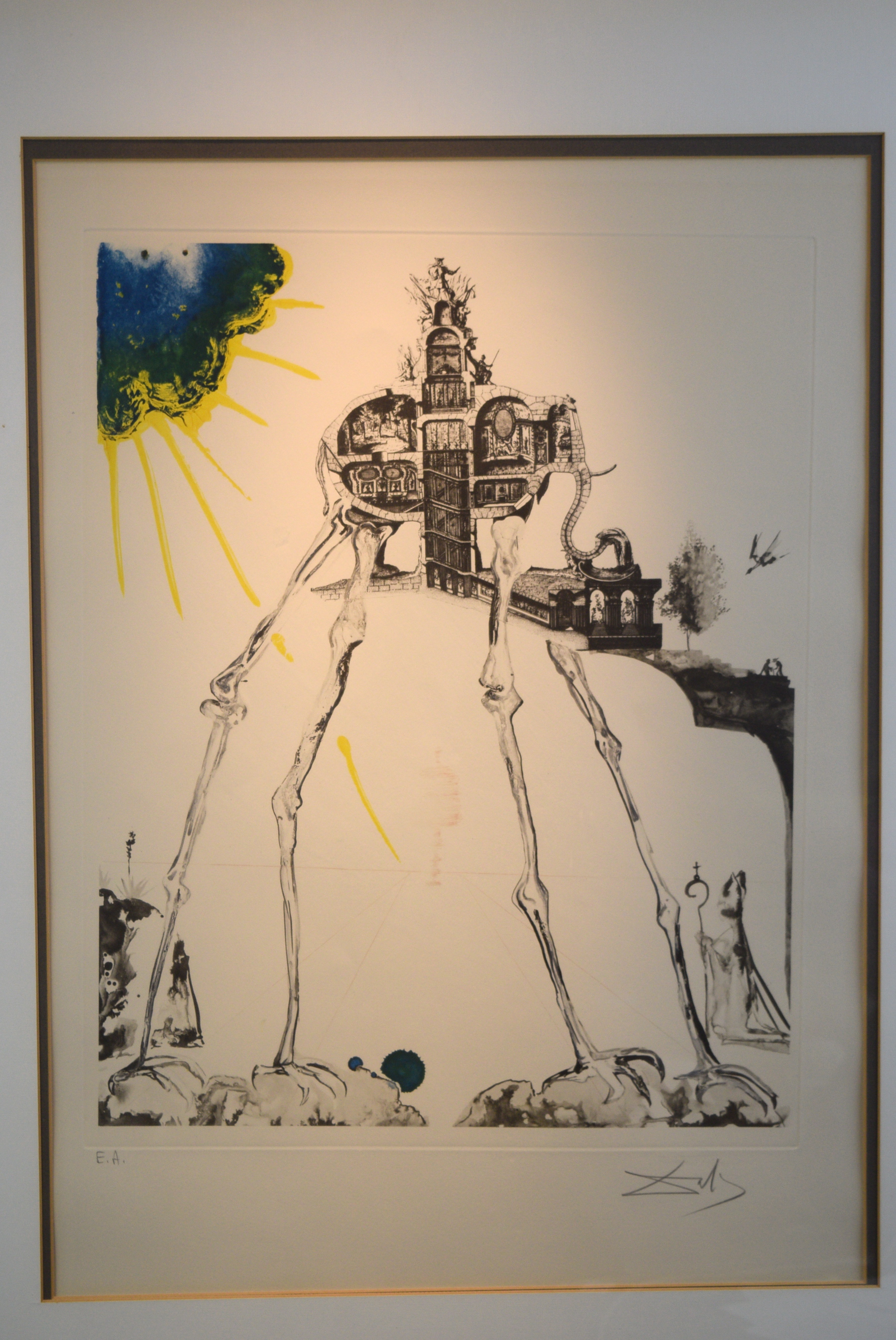 Salvador Dalí (1904-1989) 'Space Elephant' Signed Lithograph