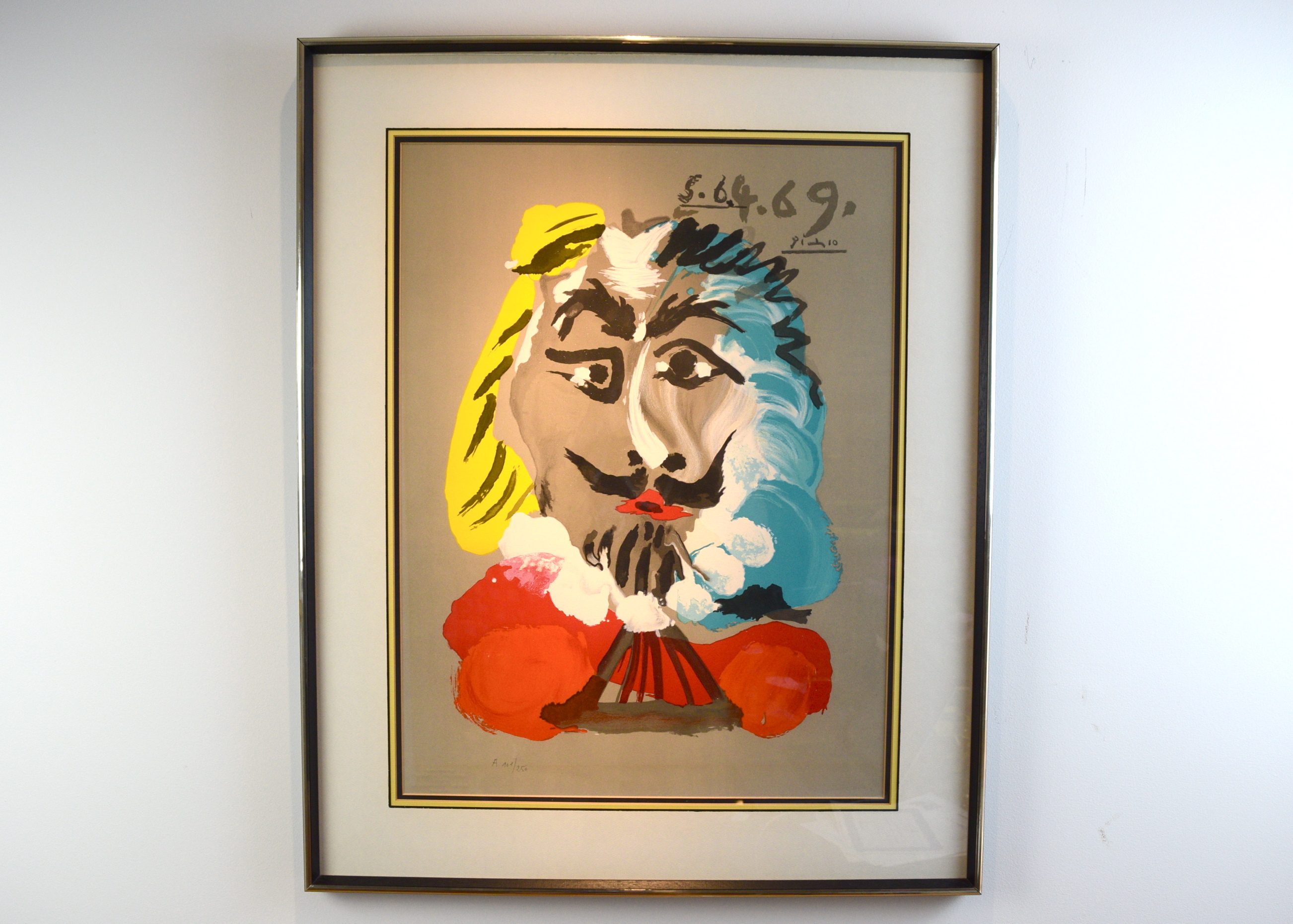 Pablo Picasso 'Imaginary Portrait' Signed in Stone Lithograph