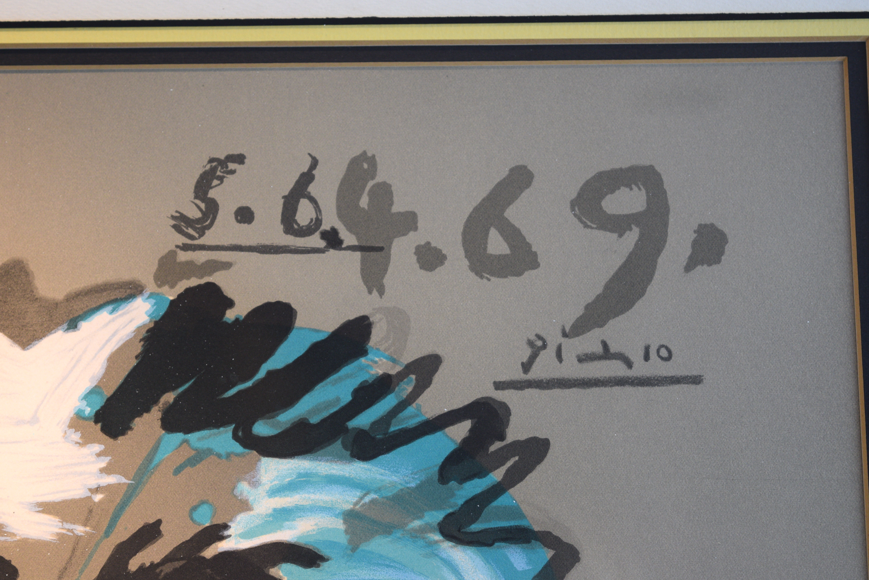 Pablo Picasso 'Imaginary Portrait' Signed in Stone Lithograph