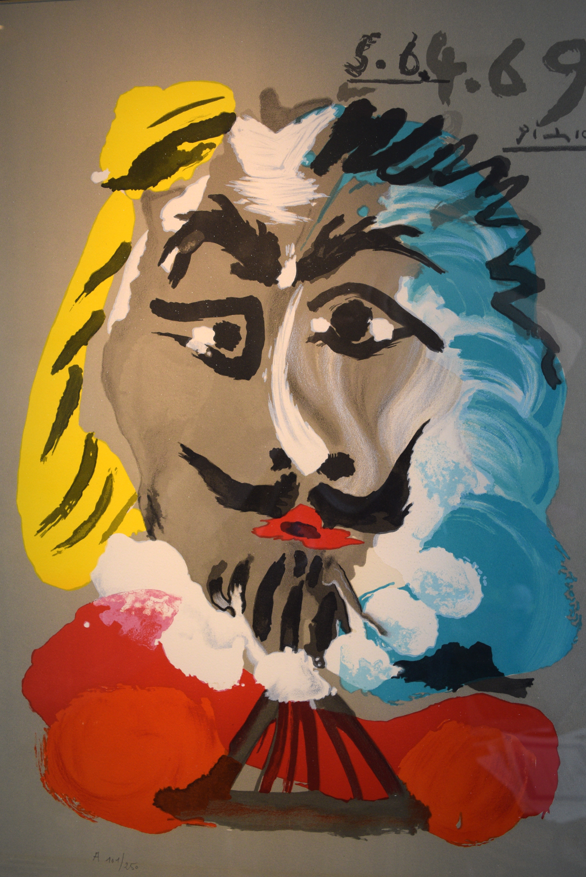 Pablo Picasso 'Imaginary Portrait' Signed in Stone Lithograph