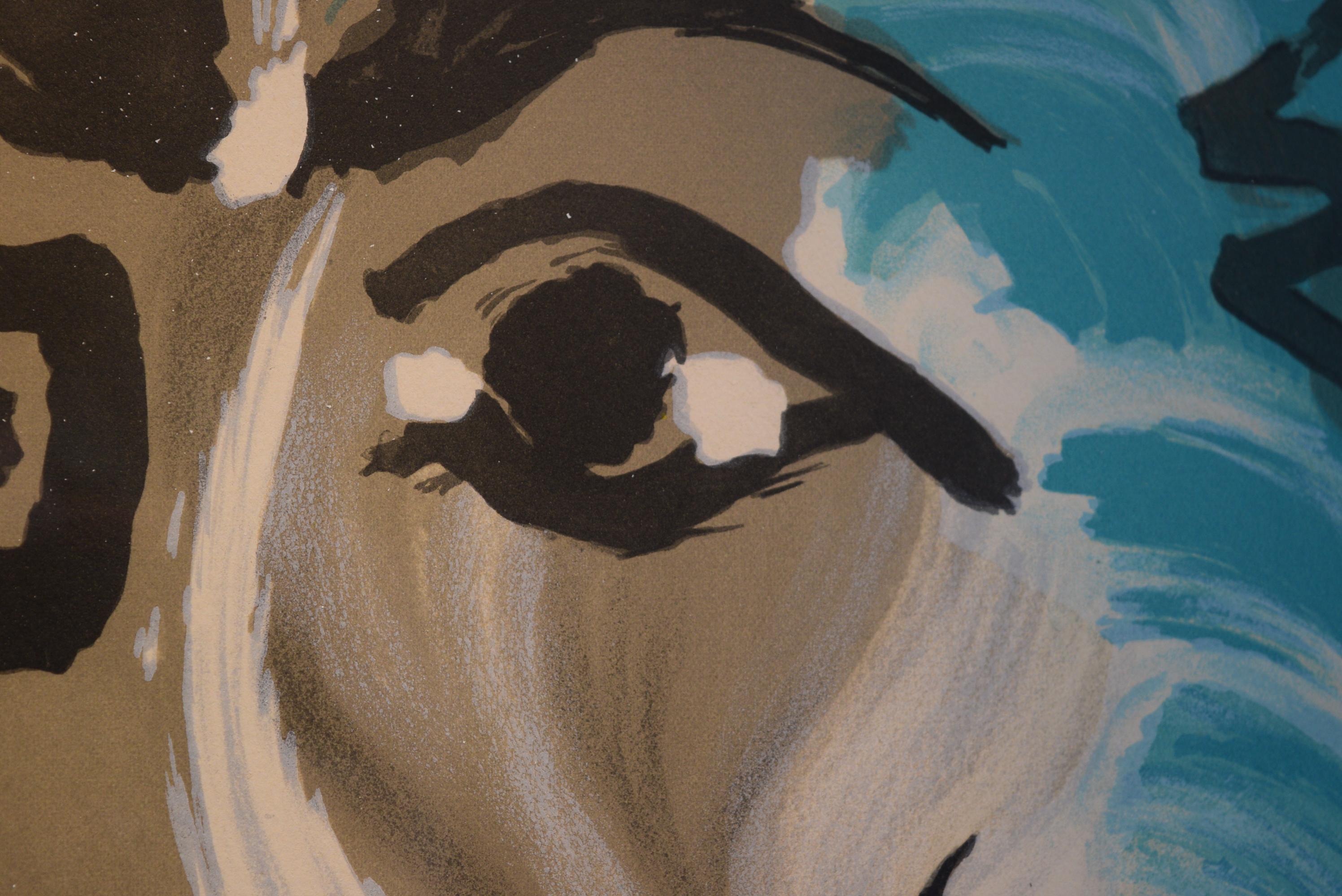 Pablo Picasso 'Imaginary Portrait' Signed in Stone Lithograph