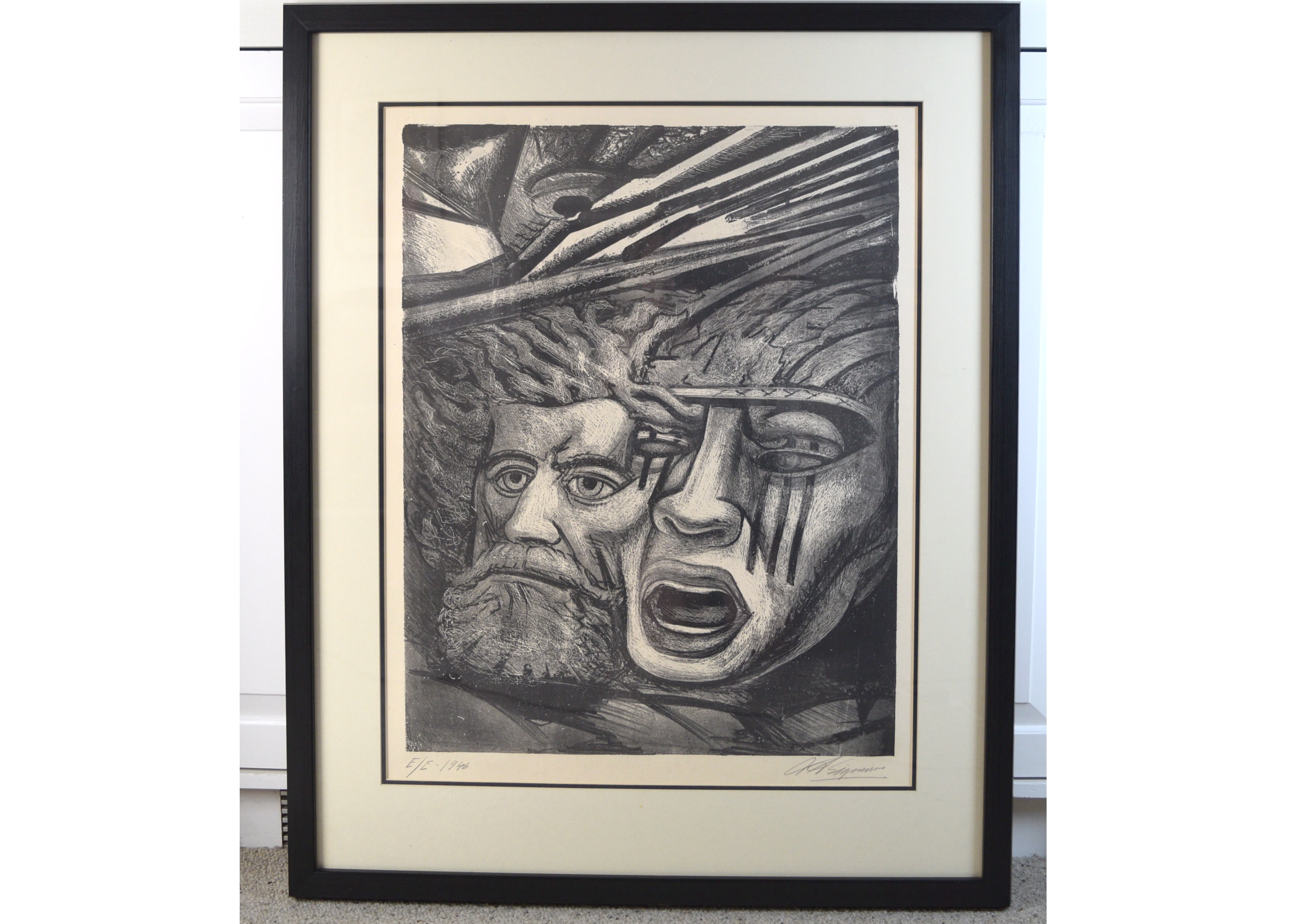 David Alfaro Siqueiros "Death to the Invader" Signed Lithograph