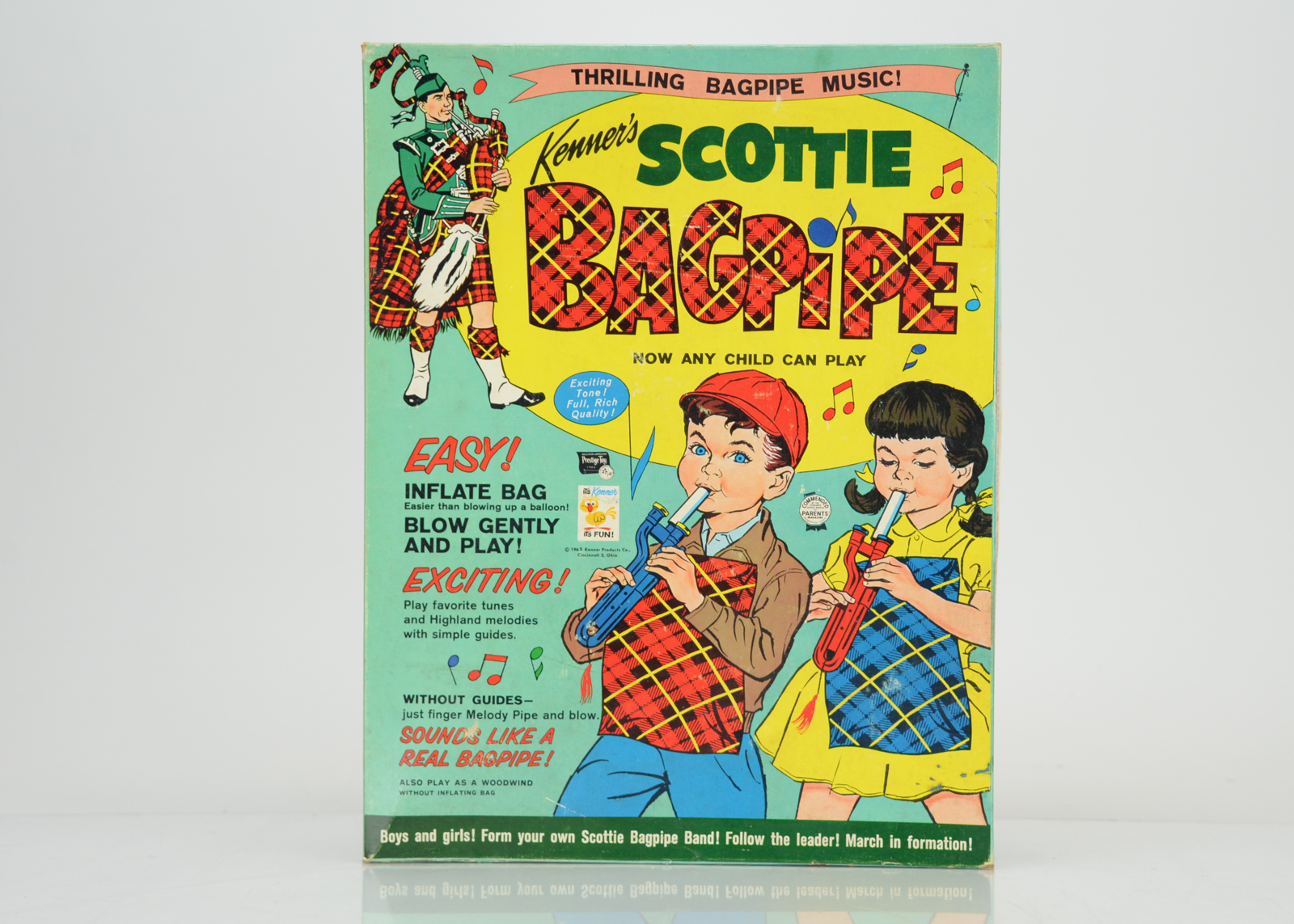 Vintage Kenner's Scottie Bagpipe Toy Circa 1960s
