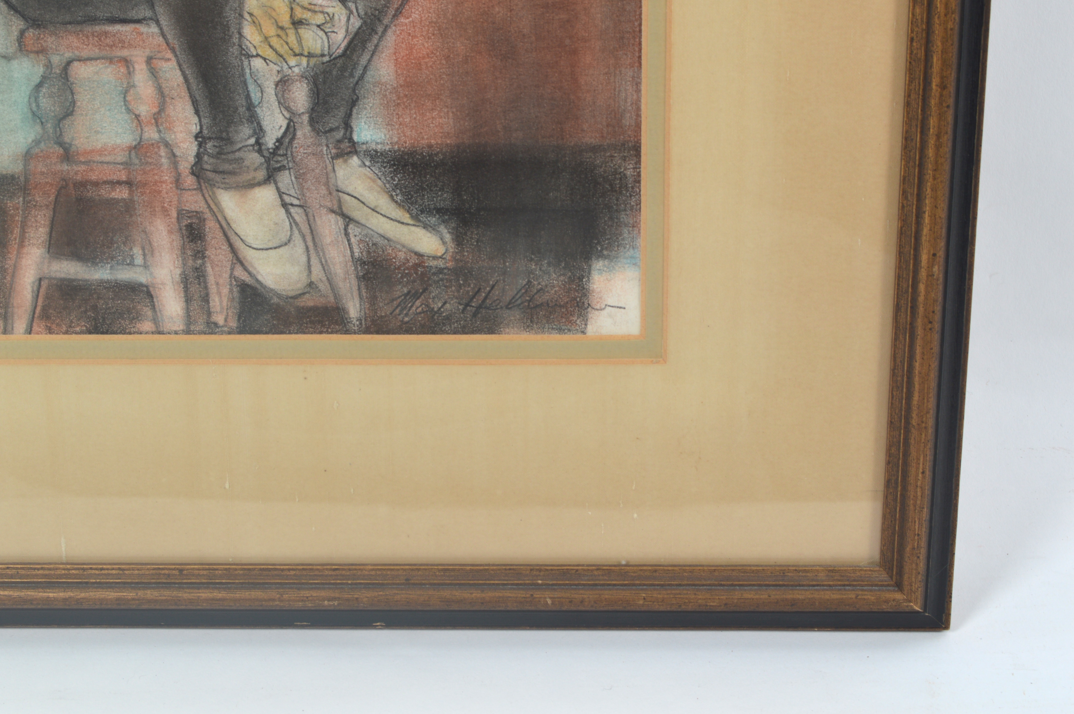 Max Heldman Signed Watercolor Portrait