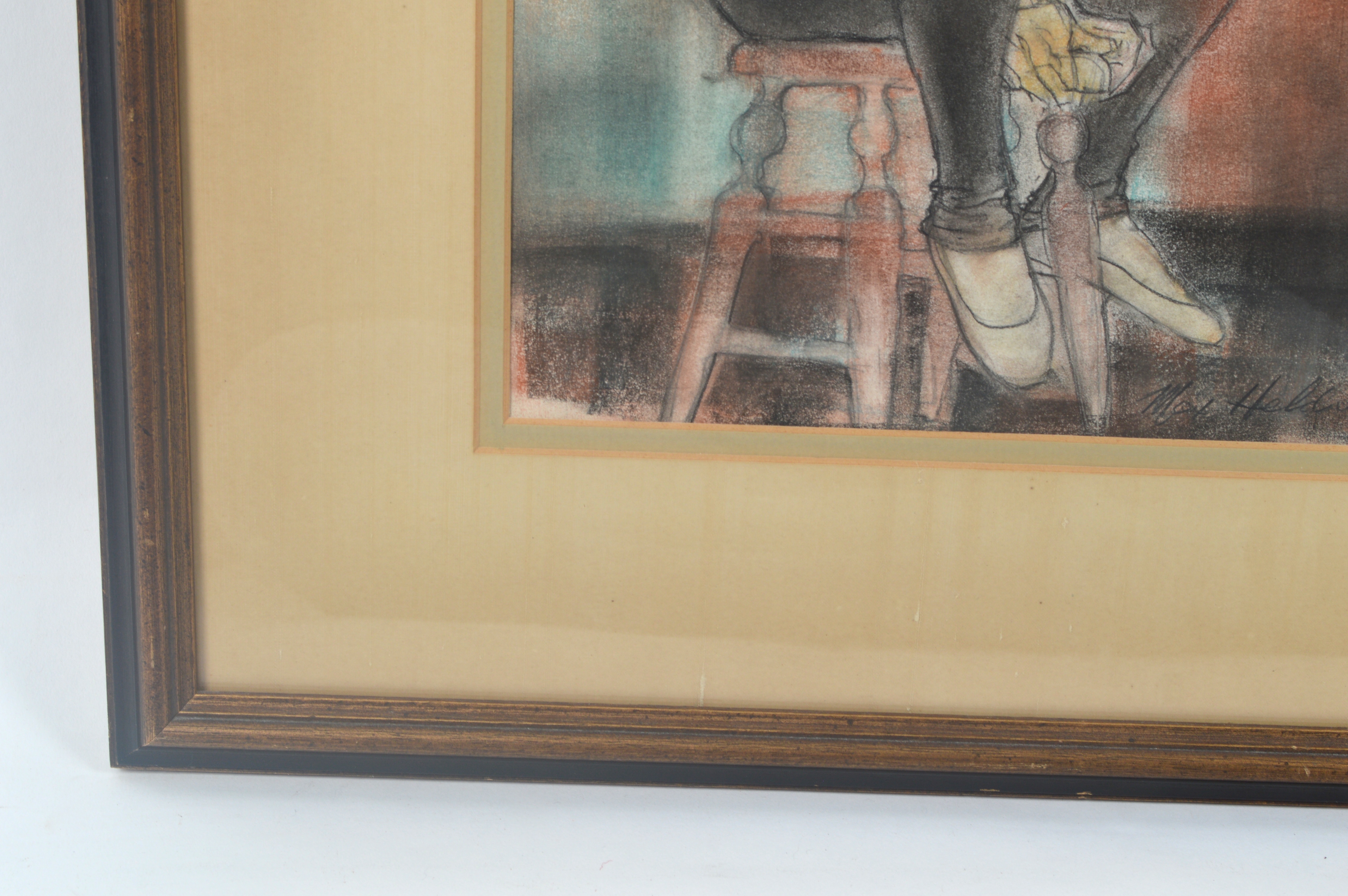 Max Heldman Signed Watercolor Portrait