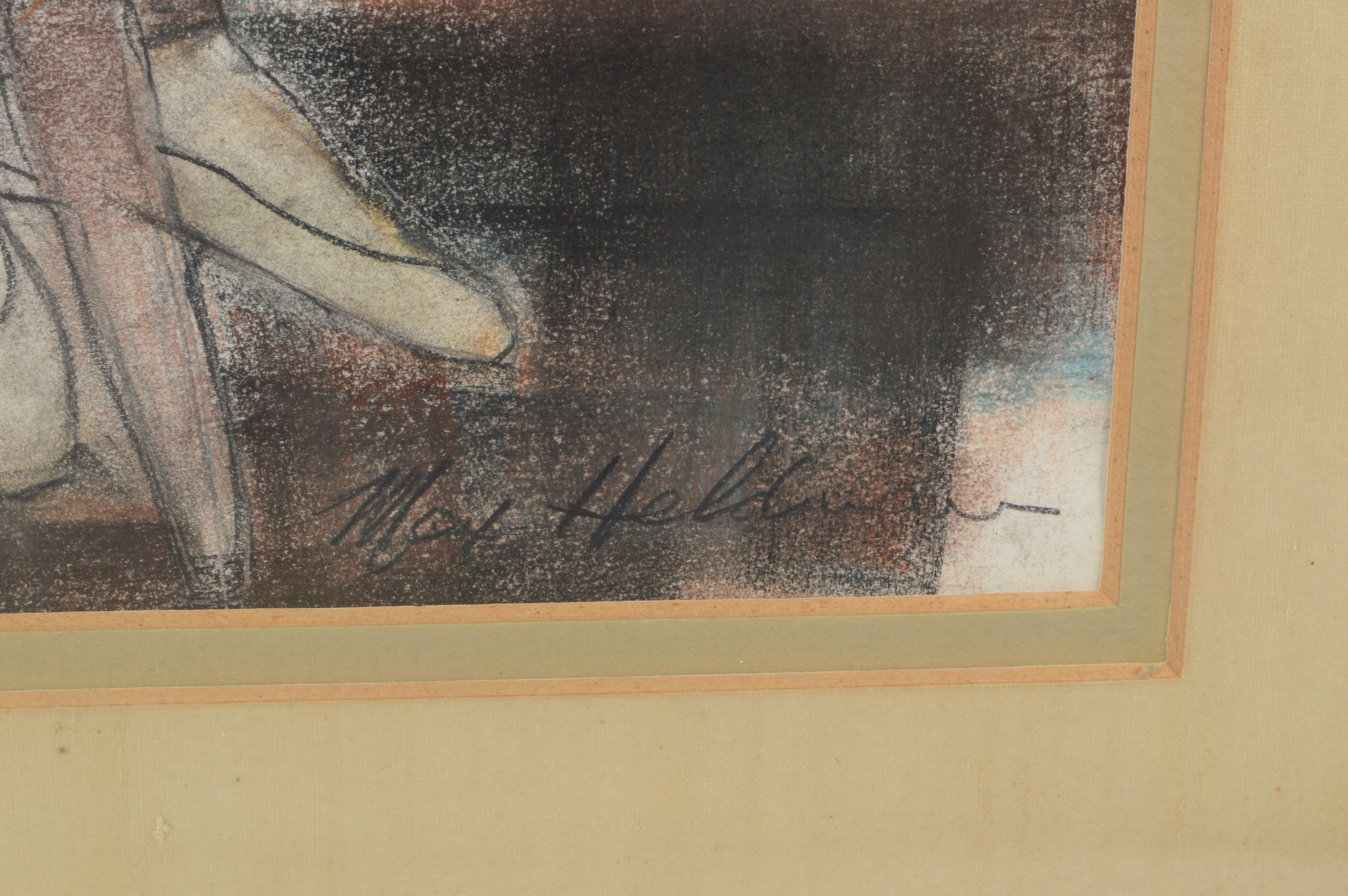 Max Heldman Signed Watercolor Portrait