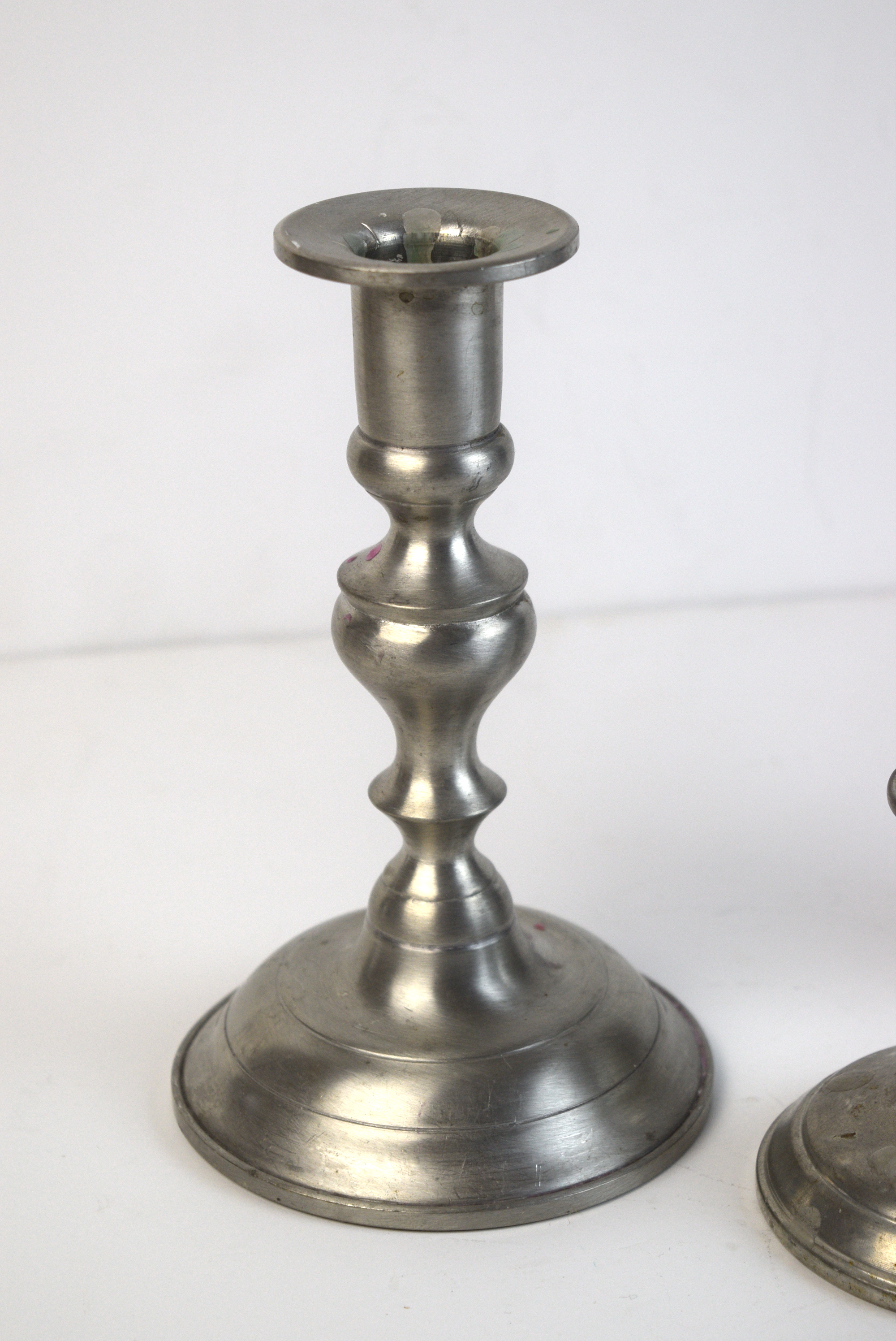 Pewter Candlesticks