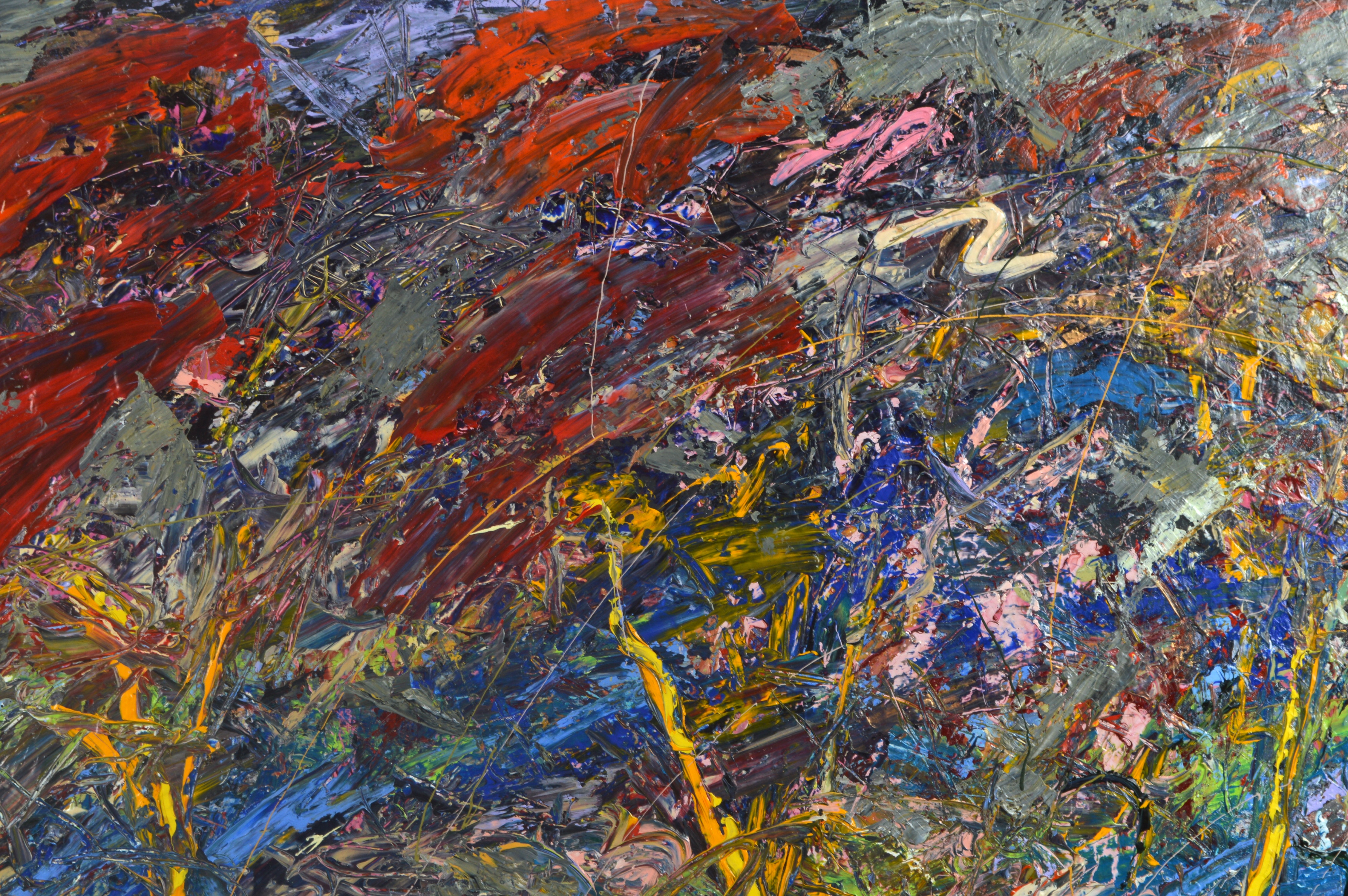 Ron Lindquist Abstract Oil Painting