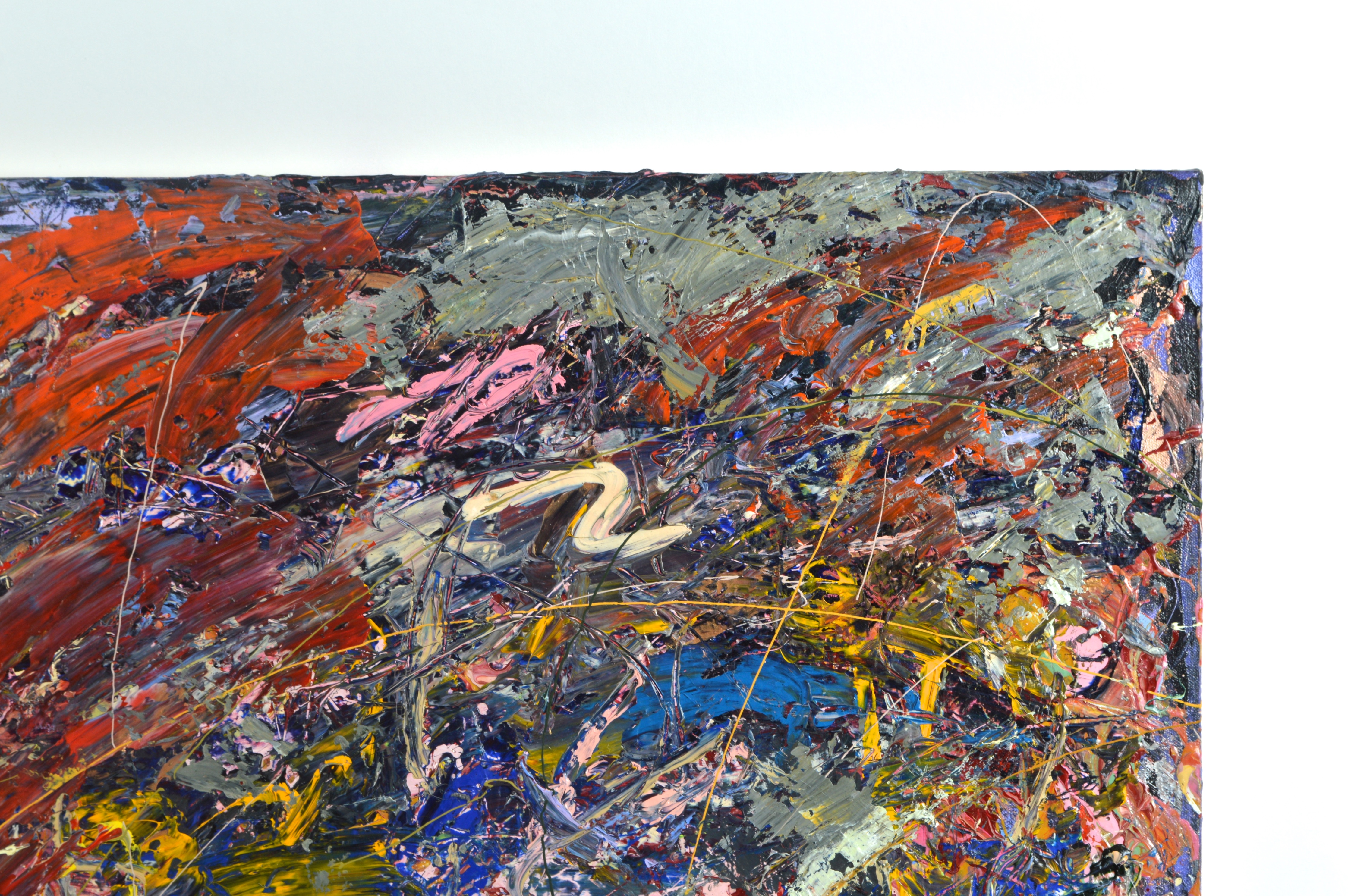 Ron Lindquist Abstract Oil Painting