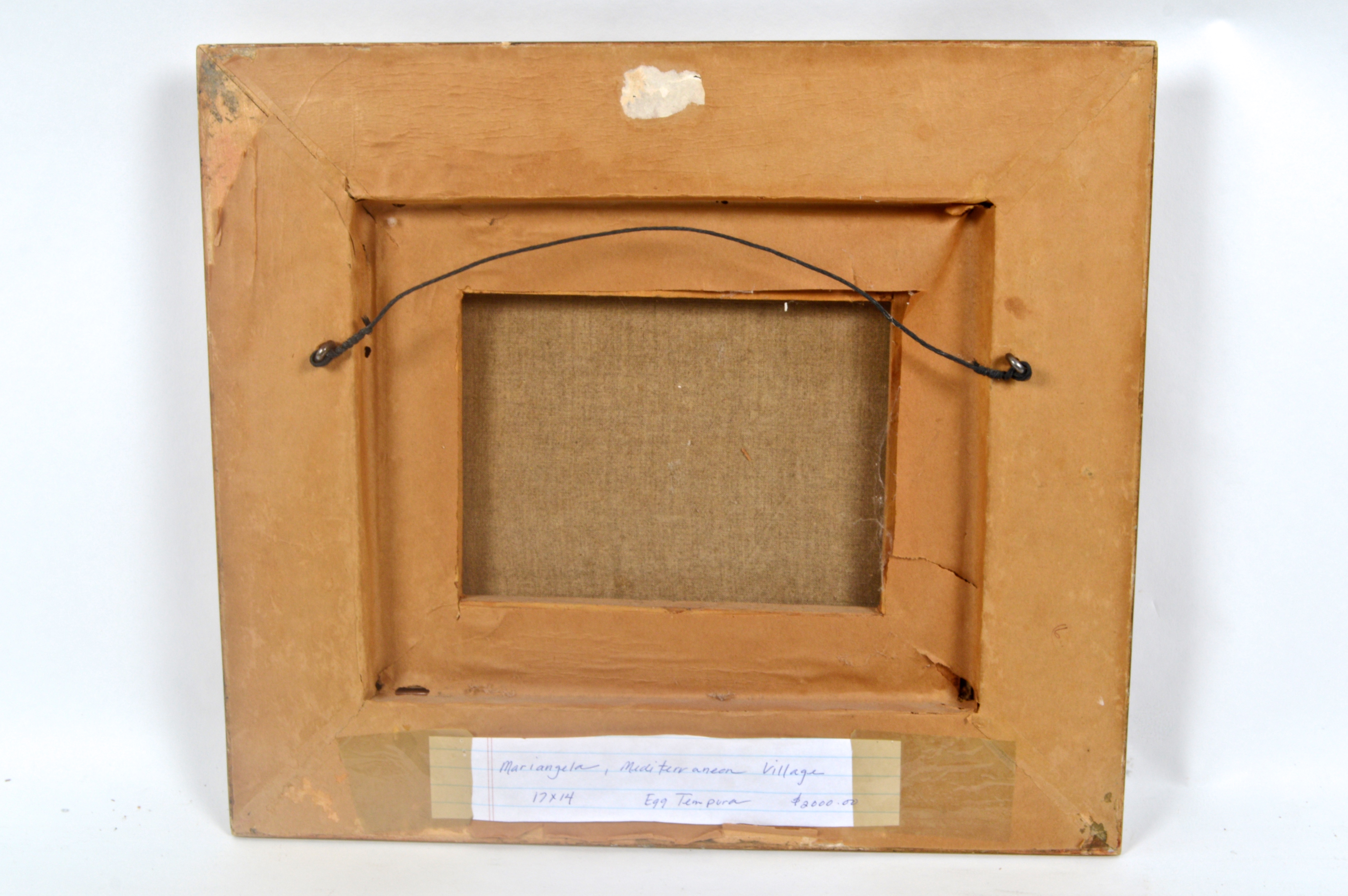 Mariangela "Mediterranean Village" Egg Tempera Painting