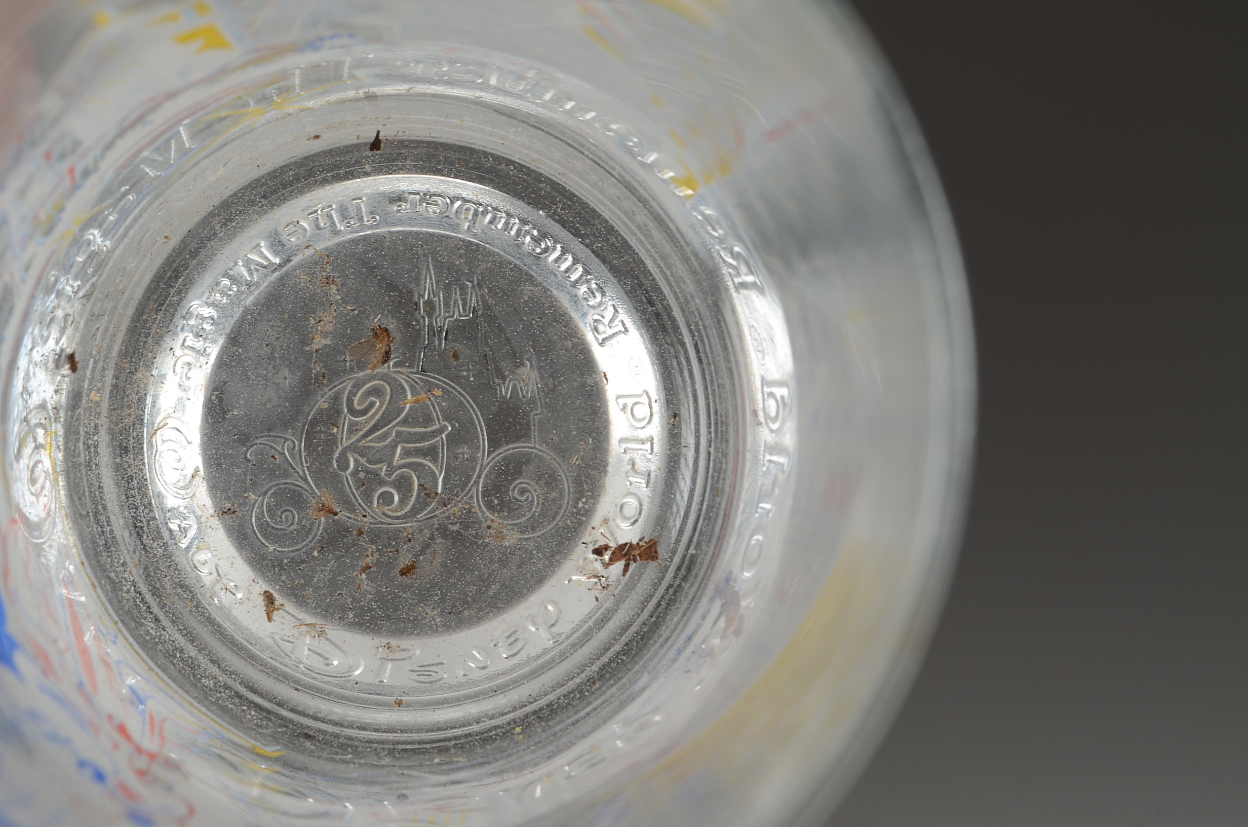 Walt Disney 25th Anniversary Glass