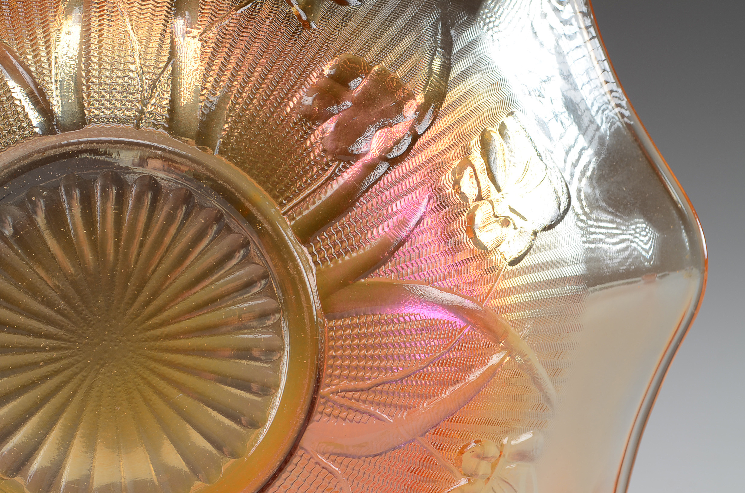 Set of Three Carnival Glass Bowls