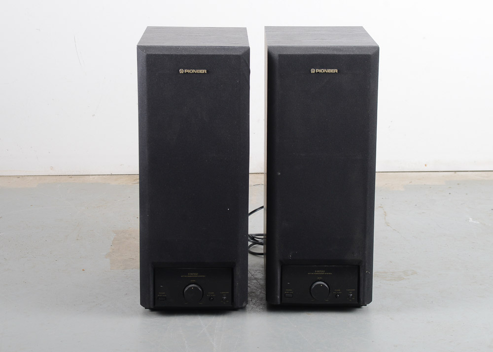 Pair of Pioneer S-W700 Powered Subwoofers