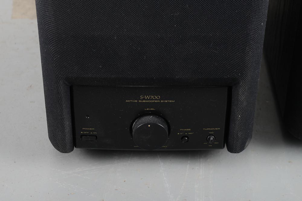 Pair of Pioneer S-W700 Powered Subwoofers