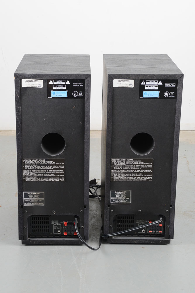 Pair of Pioneer S-W700 Powered Subwoofers