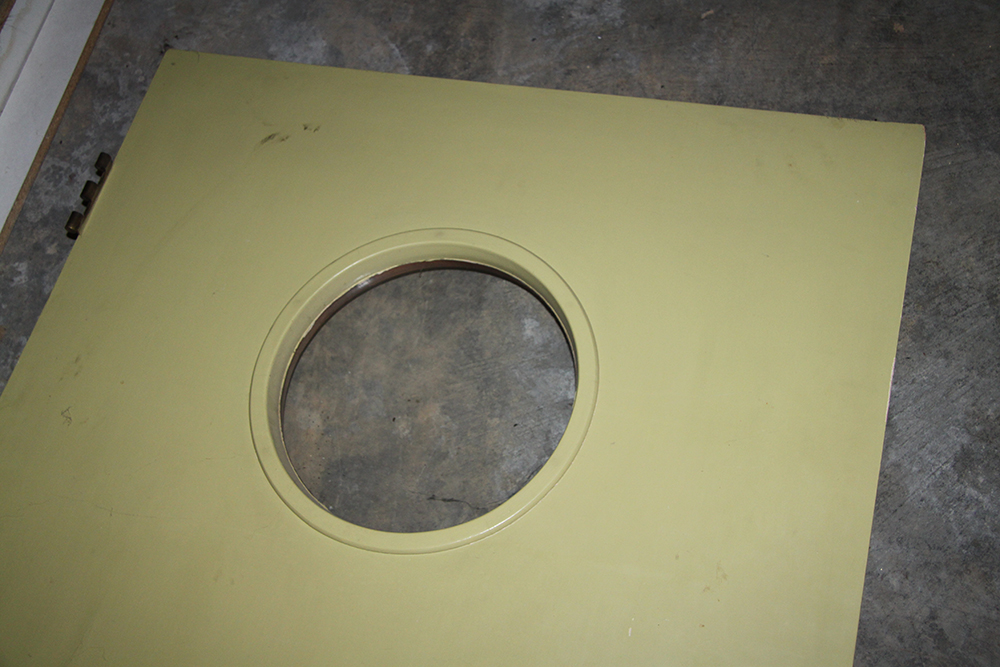 Vintage Yellow Tufted Door