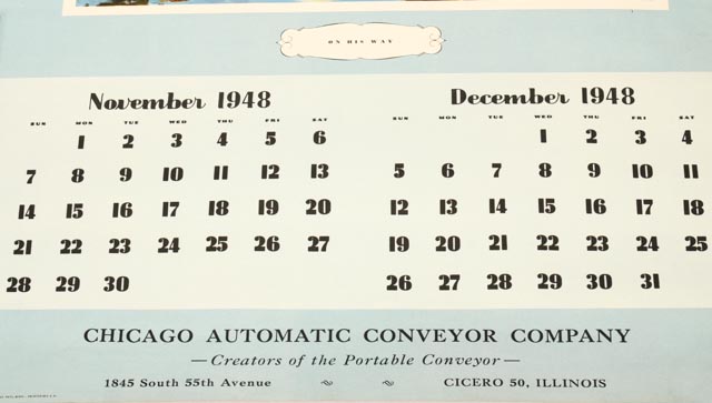 Vintage Calendar Pages with Wildlife Scenes