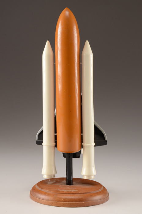 Wooden Challenger Space Shuttle Model