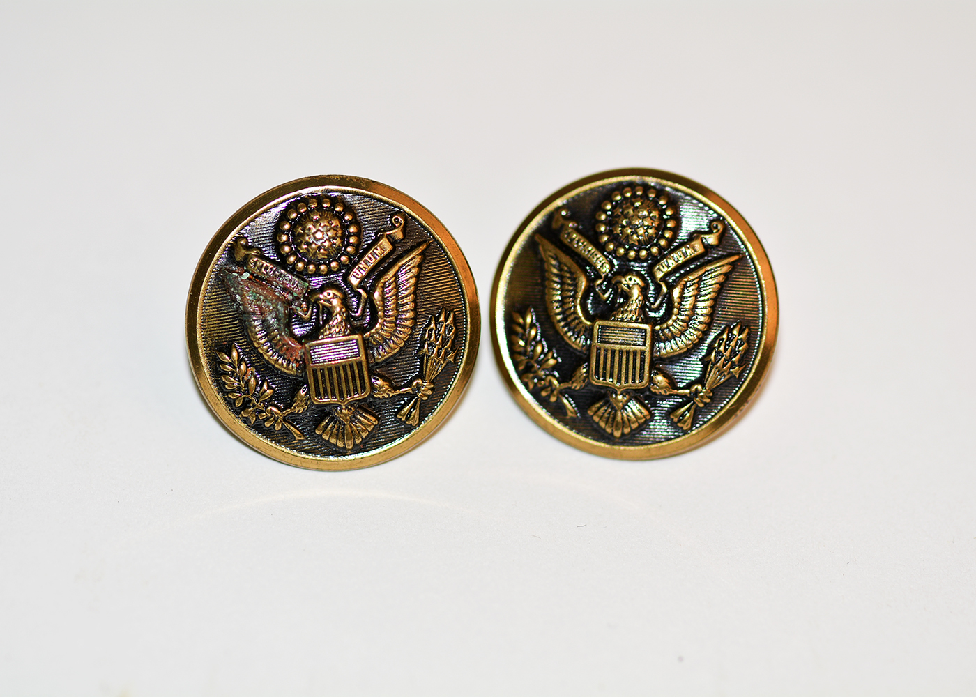 Vintage Bronze U.S. Army Uniform Buttons