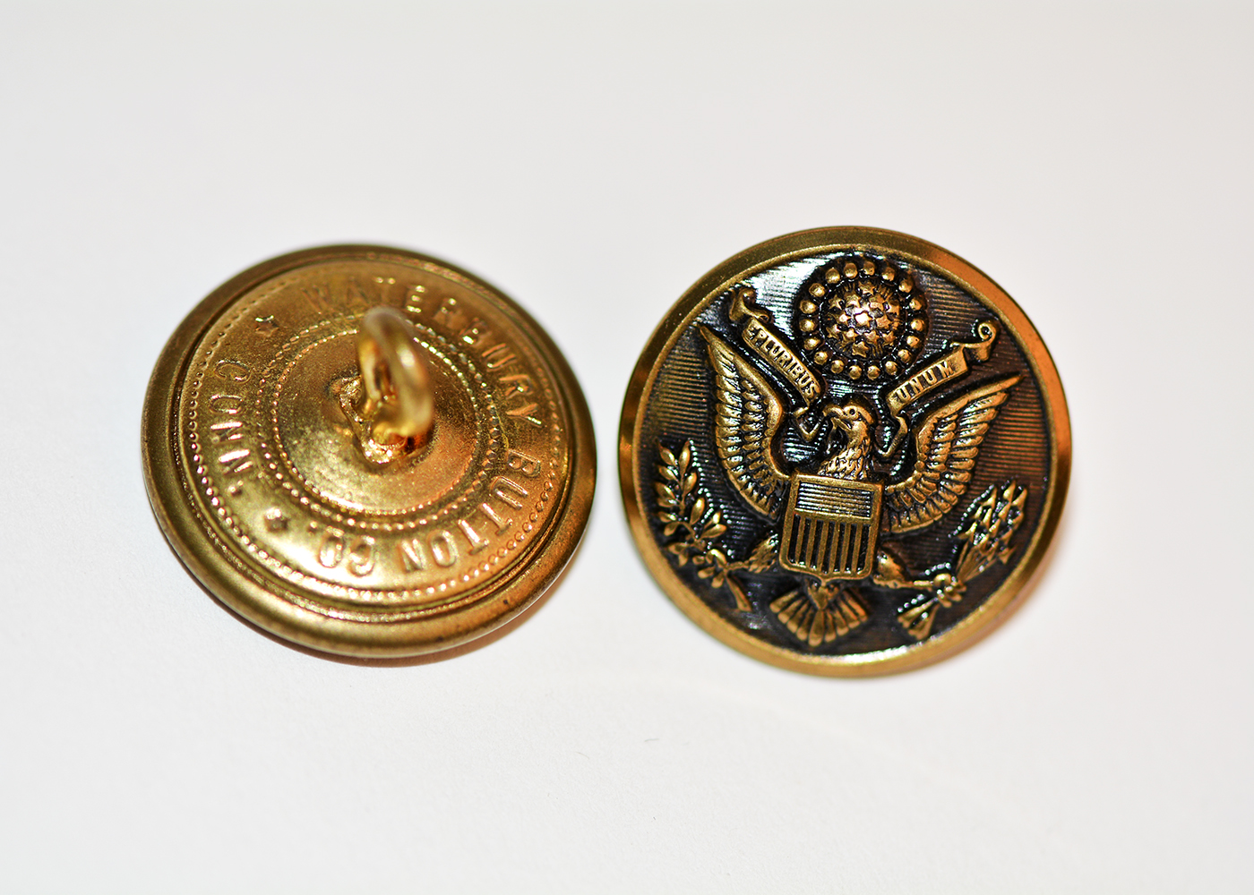 Vintage Bronze U.S. Army Uniform Buttons
