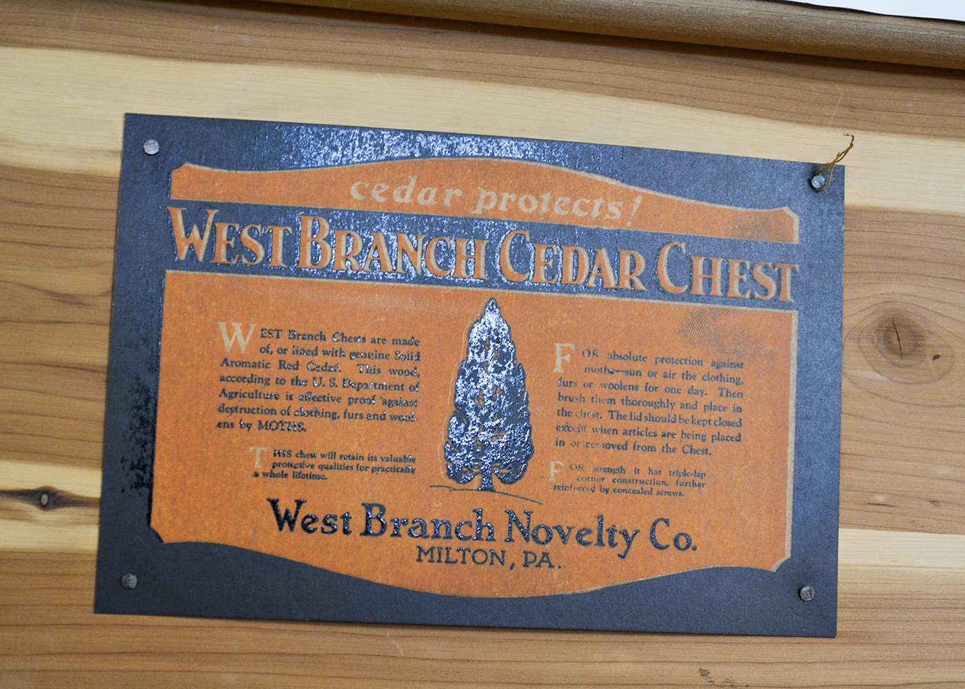 West Branch Cedar Chest
